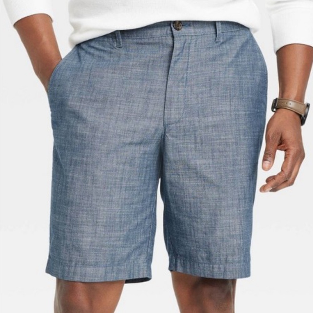 Goodfellow & Co Blue Flat Front Men Shorts